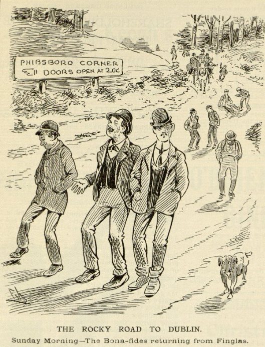 A cartoon from the Leprachaun magazine about the bona fides
