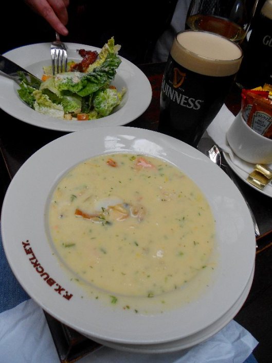 The seafood chowder in Bongo Ryans of Parkgate Street