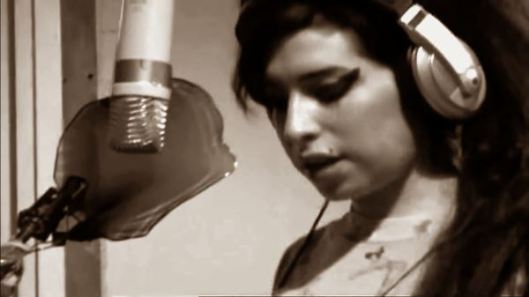 Amy Winehouse in the studio